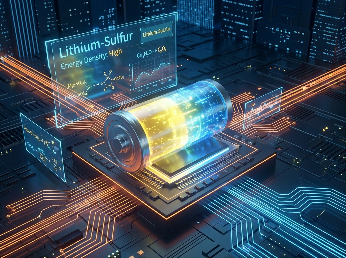 리튬황 배터리 구조도